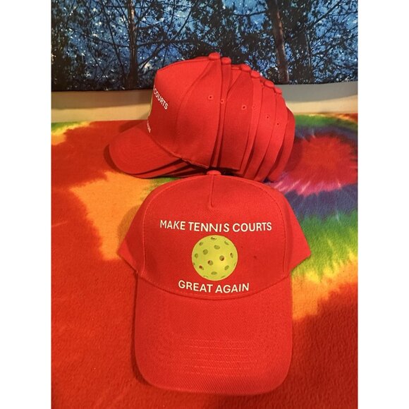 Make‎ Tennis Courts Great Again Hat Lot - Picture 1 of 4
